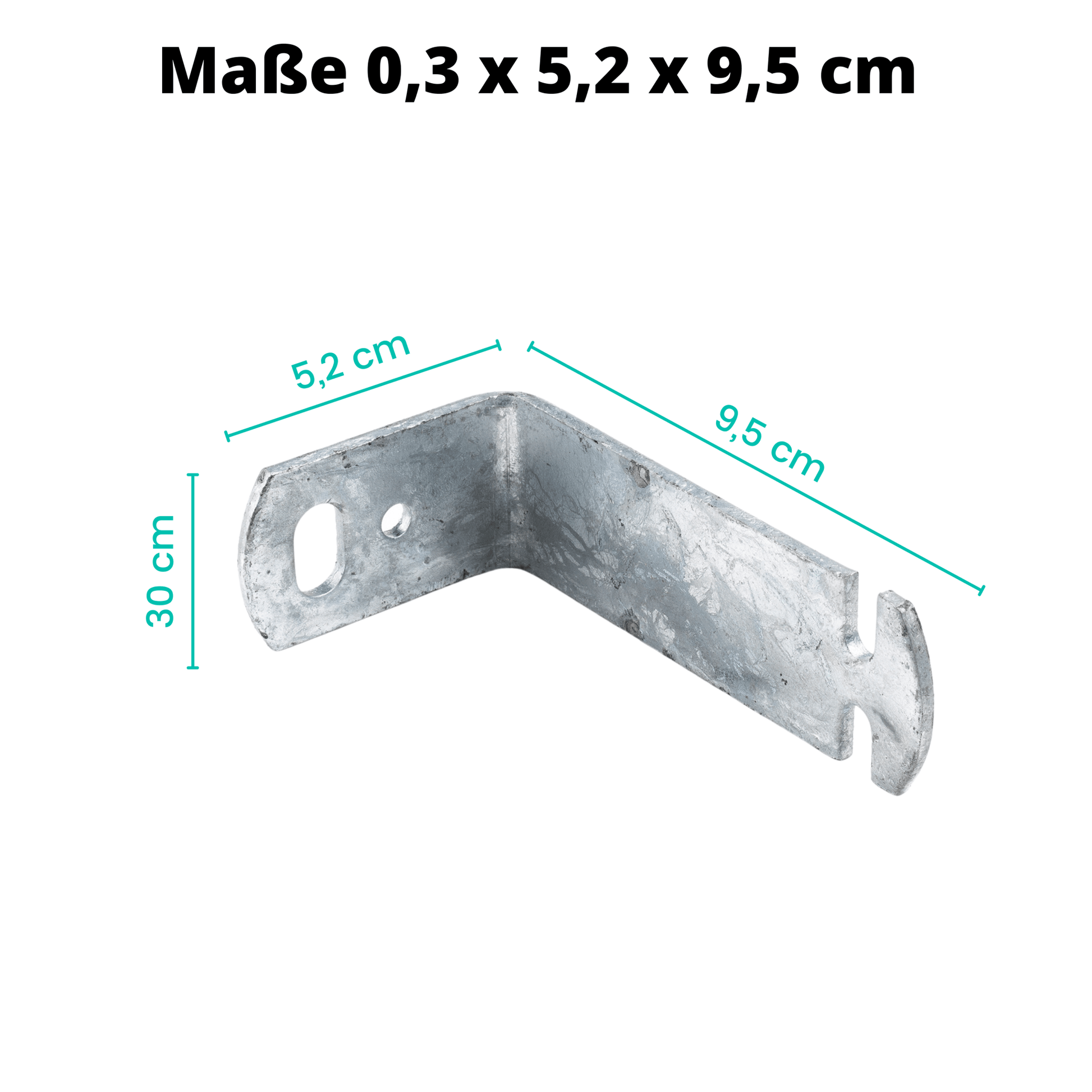 Befestigung Wandhalterungsbügel Metall galvanisiert (4 Stück) Befestigungen