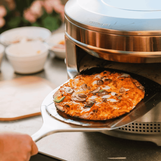Solo Stove Pizzaschieber aus Edelstahl, Edelstahl - Pizzaschaufel, Servierbrett mit praktischen Rillen, Zubehör für Solo Stove Pizzaofen