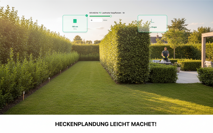 In 1 Minute zur perfekten Hecke: Der neue Efeuria Heckenkalkulator macht’s möglich
