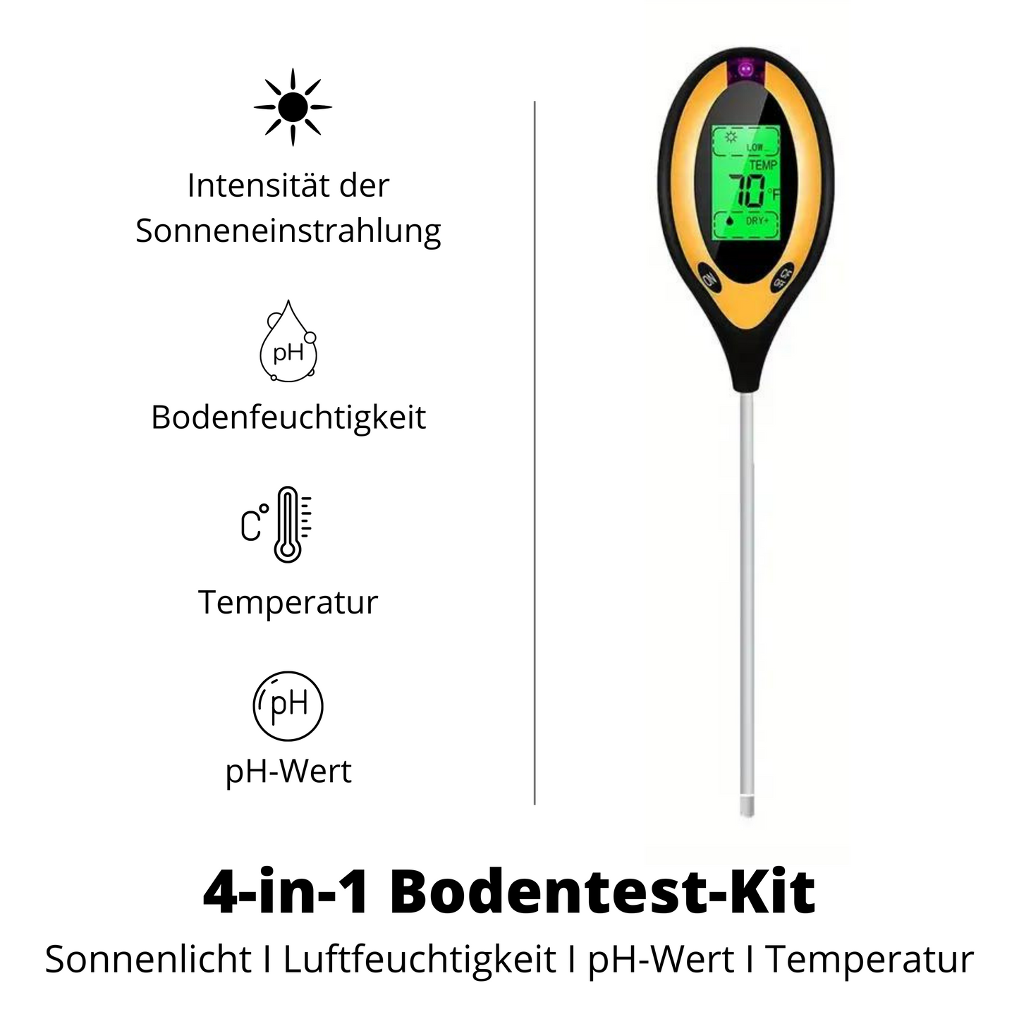 4-in-1 Bodentest-Kit