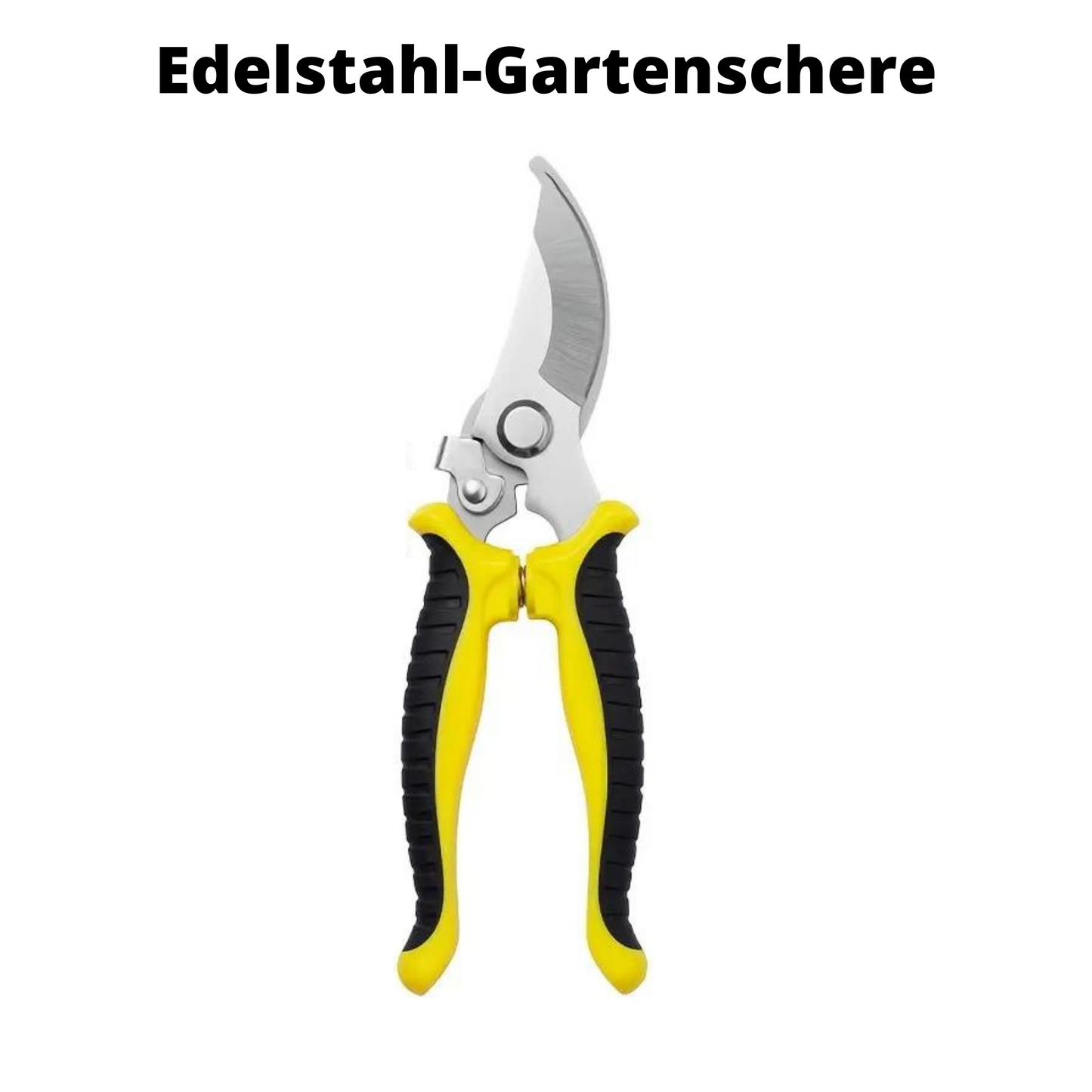 Edelstahl-Gartenschere (Gelb)