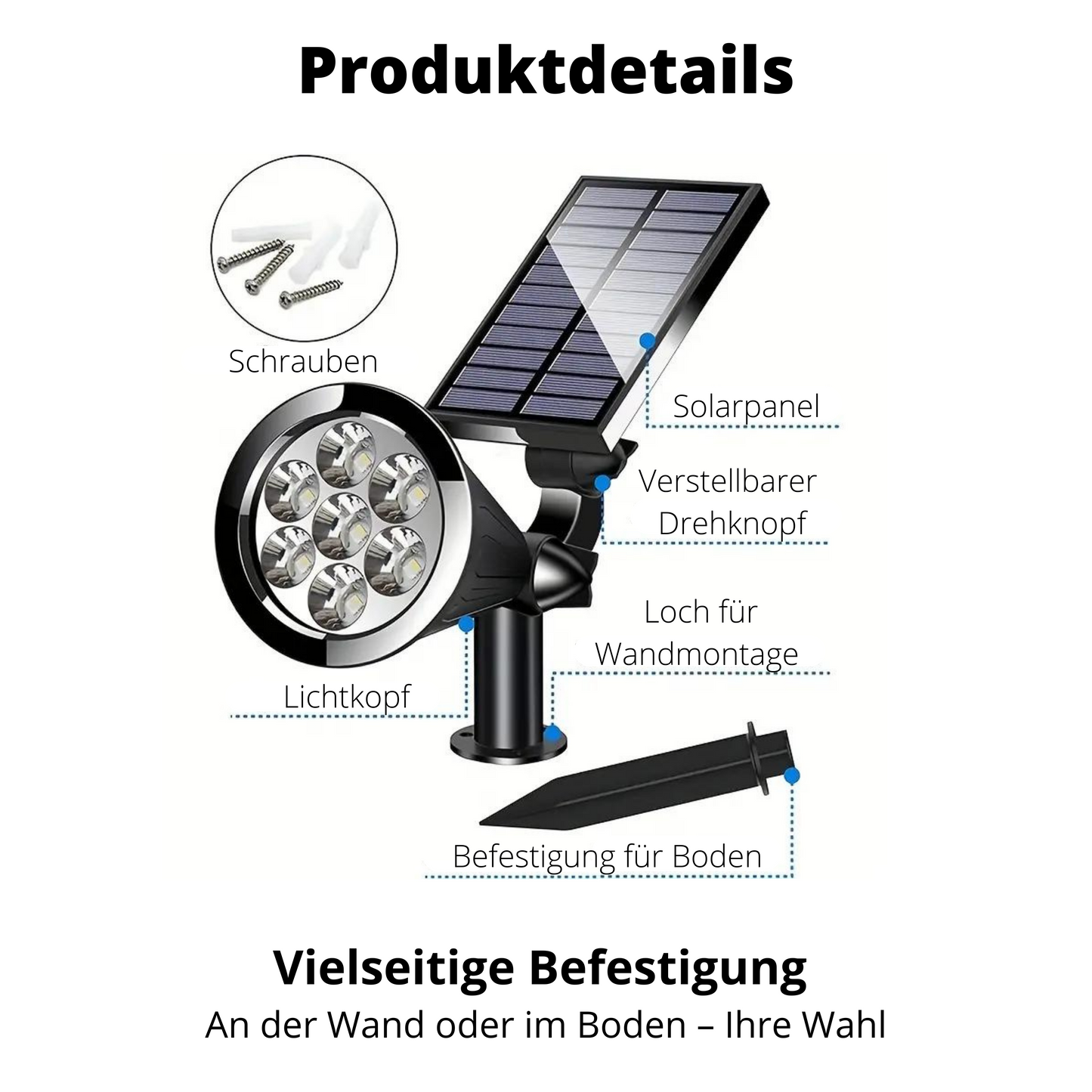 Solar Außenbeleuchtung (RGB)