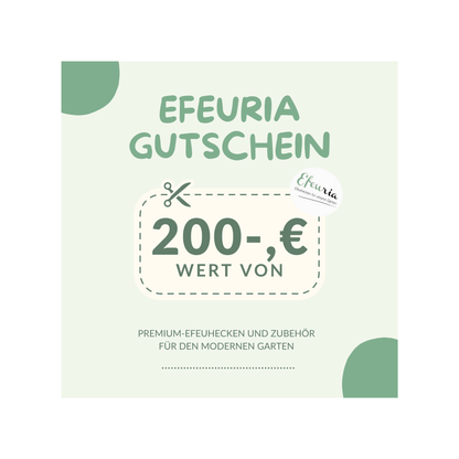 Efeuria Geschenkgutschein - Efeuria, die Gartenhecken aus Efeu