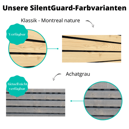 SilentGuard Rhombus Sichtschutz und Lärmschutz, Rhombuszaun als Sichtschutzwand, Holzelement 120x180 cm - Efeuria, die Gartenhecken aus Efeu