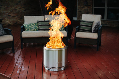 Solo Stove Feuerschale Bonfire 2.0 + Standfuß, Feuerstelle, Feuerschale für Terrasse, Feuertonne Feuerstelle