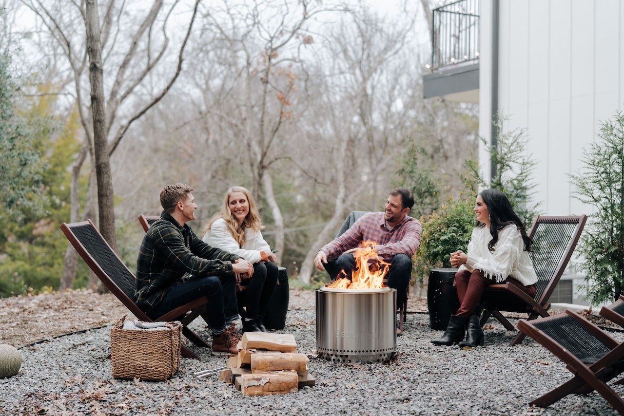 Solo Stove Feuerschale Bonfire 2.0 + Standfuß, Feuerstelle, Feuerschale für Terrasse, Feuertonne Feuerstelle