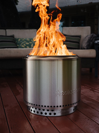 Solo Stove Feuerschale Bonfire 2.0 + Standfuß, Feuerstelle, Feuerschale für Terrasse, Feuertonne Feuerstelle
