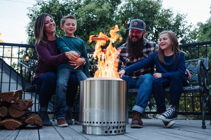 Solo Stove Feuerschale Ranger 2.0 + Standfuß, Feuerstelle, Feuerschale für Terrasse, Feuertonne Feuerstelle