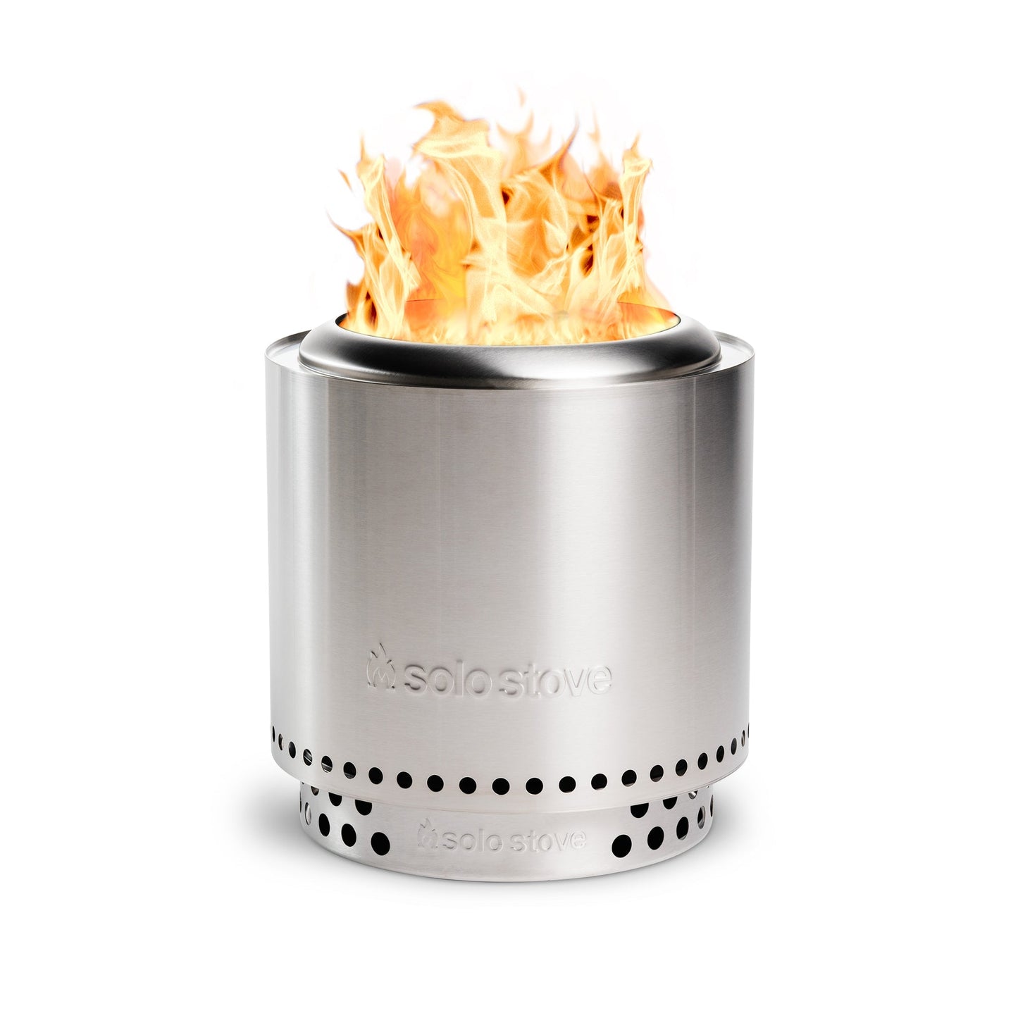 Solo Stove Ranger 2.0 + Standfuß, Feuerstelle, Feuerschale für Terrasse, Garten & Unterwegs, Feuertonne mit wenig Rauchentwicklung, Herausnehmbare Auffangschale, Edelstahl, Maße 38x32 cm, 6,8 kg - Efeuria, die Gartenhecken aus Efeu